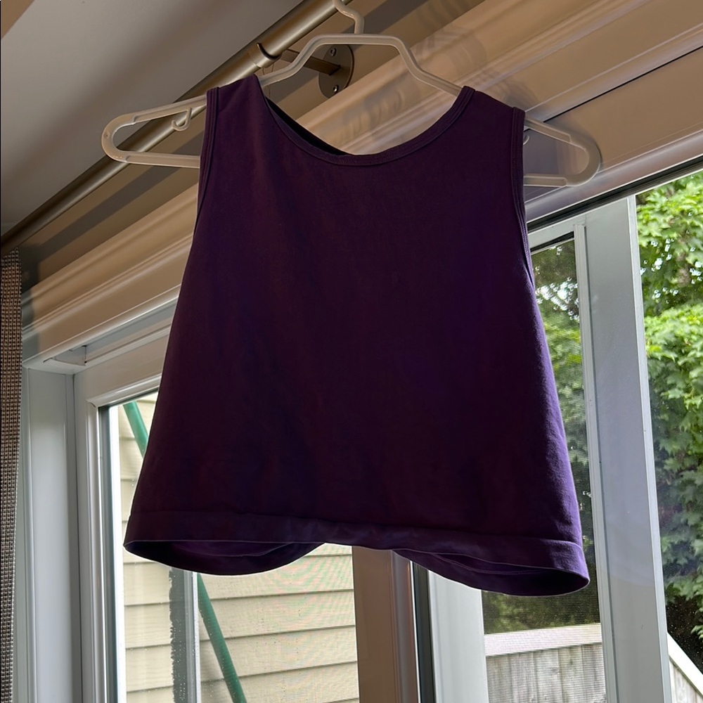 Fabletics Deep Purple Crop Top